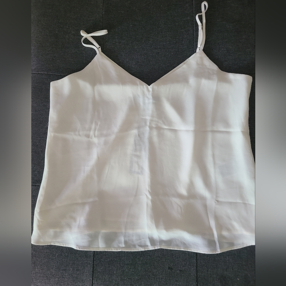 White Elegant Strappy Top Nwt
